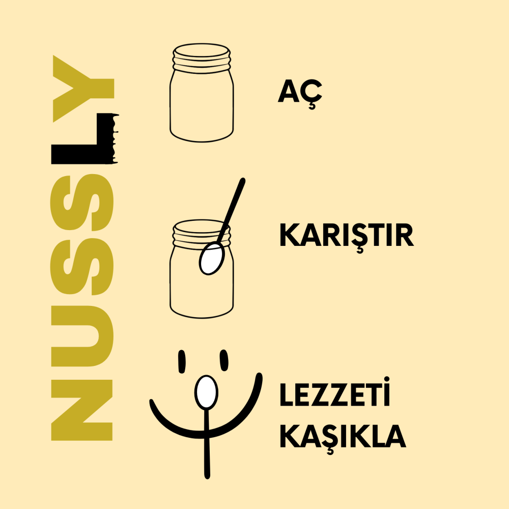 Nussly % 100 Badem Ezmesi, 200 g